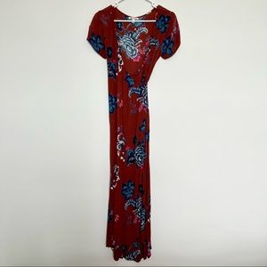 Billabong wrap dress, burnt orange. Size small